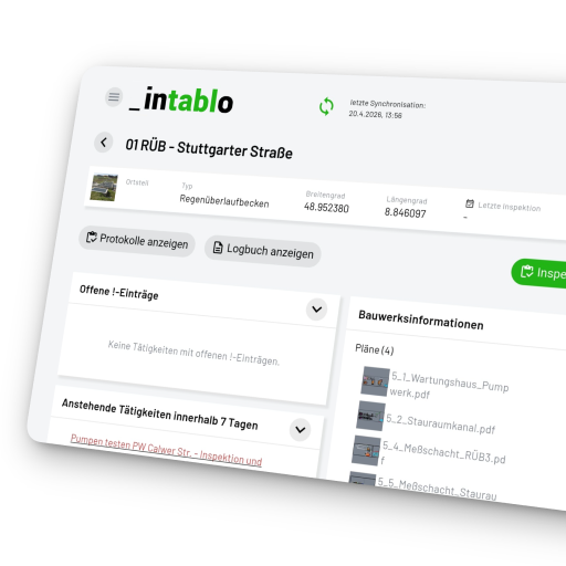 _intablo Tablet-Oberfläche